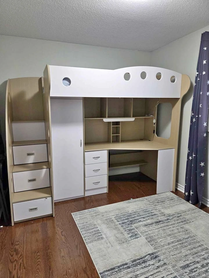 Loft bed with Desk and Storage Jysk Nika