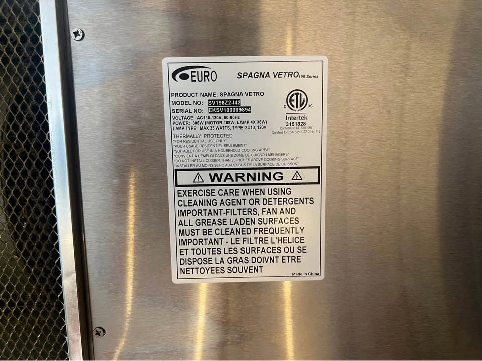 EURO ISLAND HOOD 41.25x24 Stainless Steel - photo 4