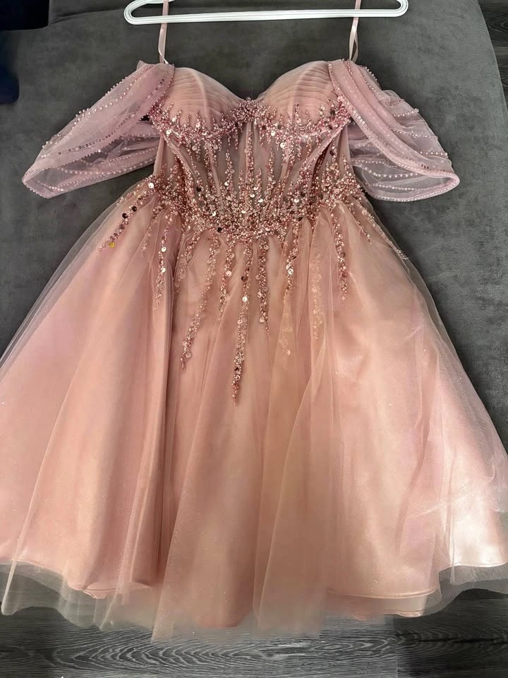 Beautiful Blush Pink Princess Dress - Size XS
