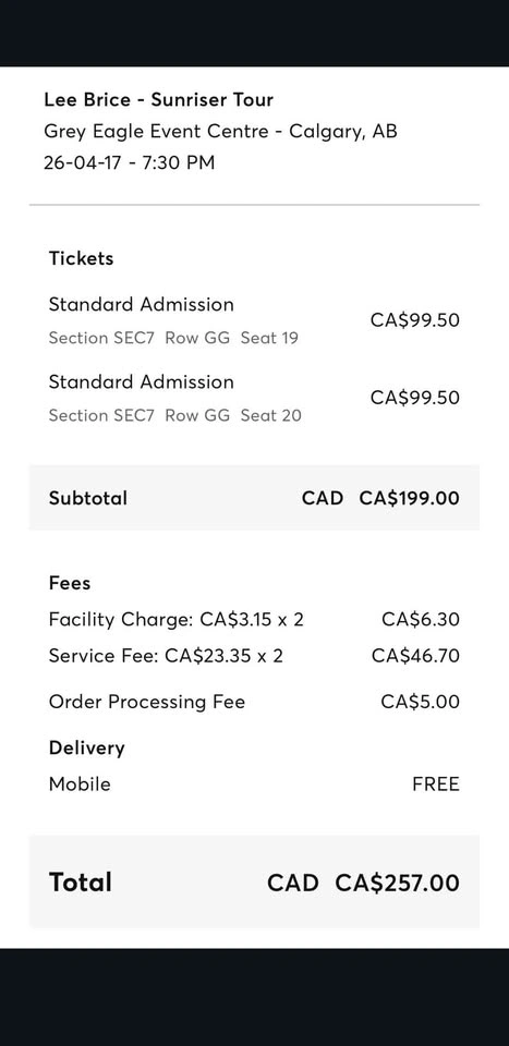 Lee Brice Tickets - Just looking to get what I paid for them - photo 4