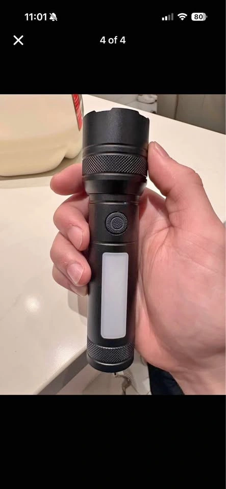 Zoomable Flashlight with Red Disc