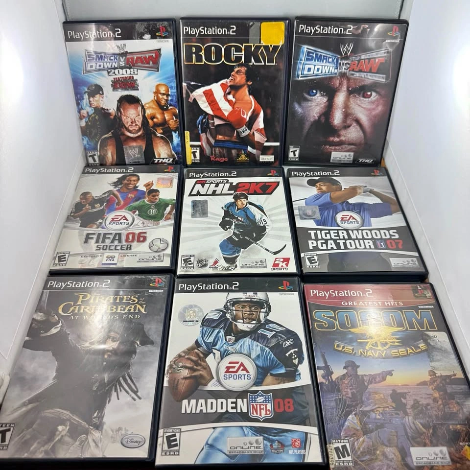 PS2 Games: Madden, FIFA, WWE, Rocky & More