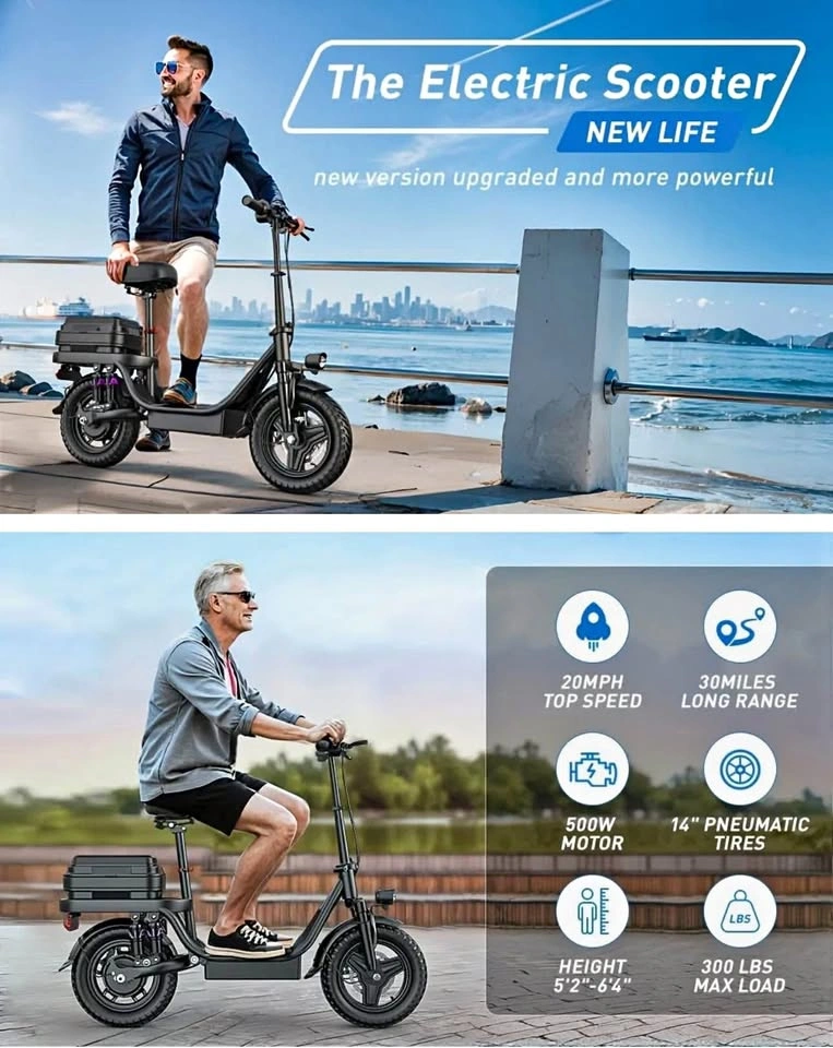 GQ8 BLACK-10 SHOCK ABSORBER-15AH ADULT ELECTRIC SCOOTER FOR SALE