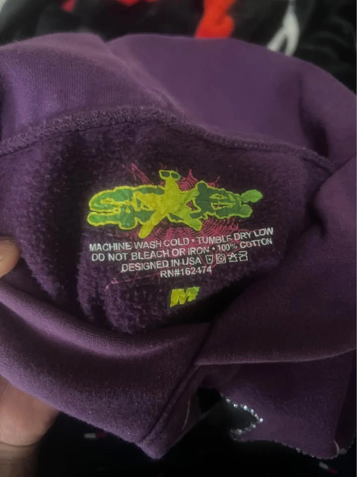 Spider Hoodie Purple - photo 2