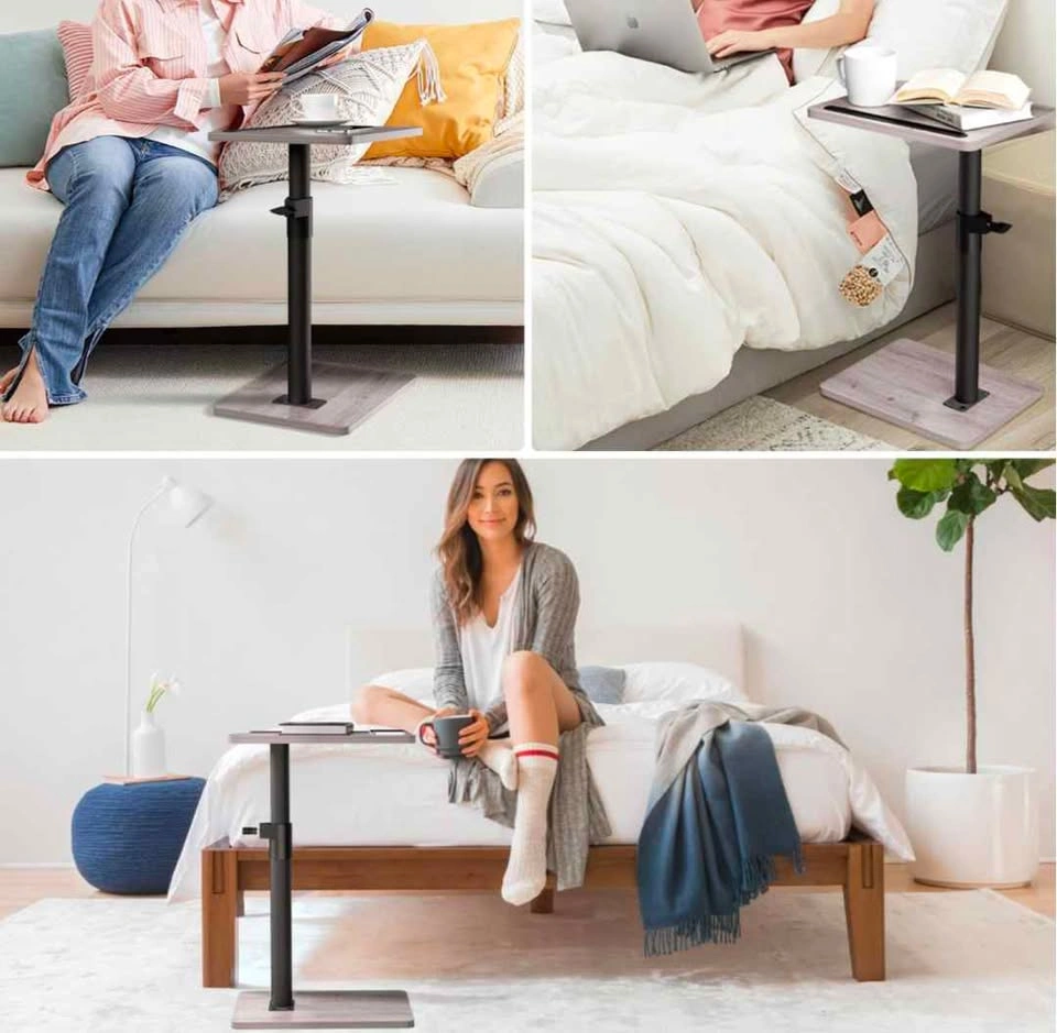 Sofa Armrest Tray Table - 360° Swivel, Height Adjustable - photo 5