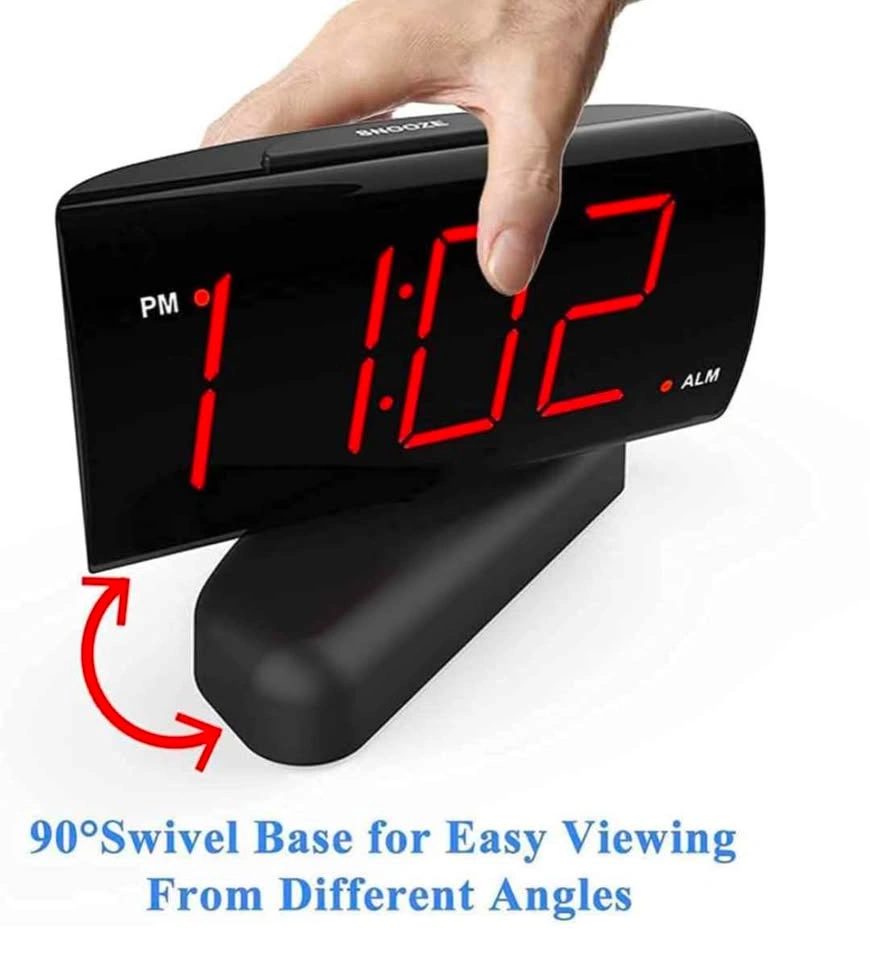 Big Digit Alarm Clock with Swivel Base & 2 Alarm Sounds - photo 2