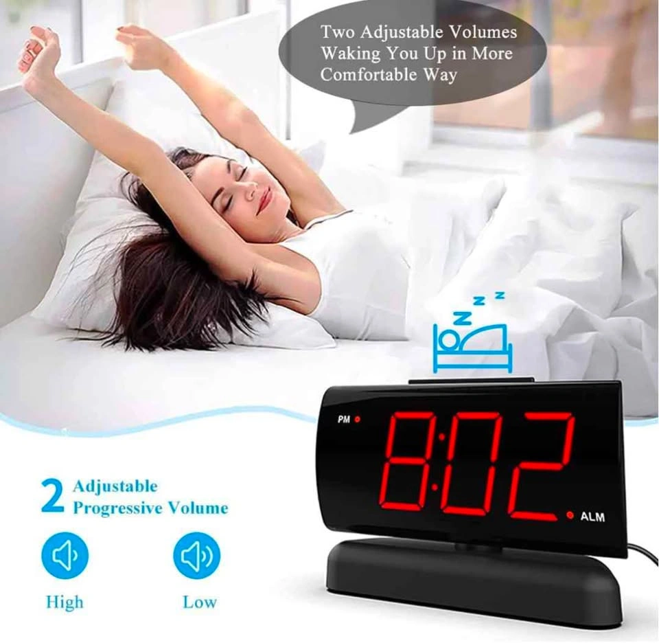 Big Digit Alarm Clock with Swivel Base & 2 Alarm Sounds - photo 5