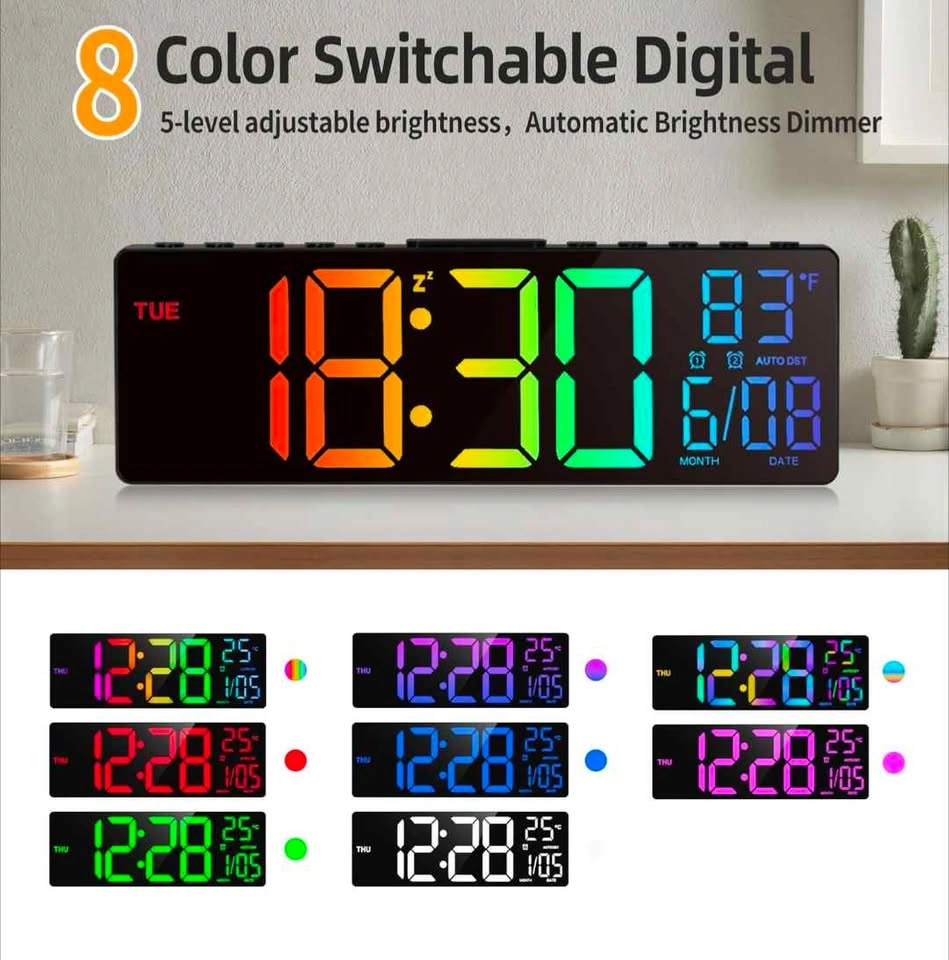 10.5 Inch Large Digital Wall Clock - photo 3