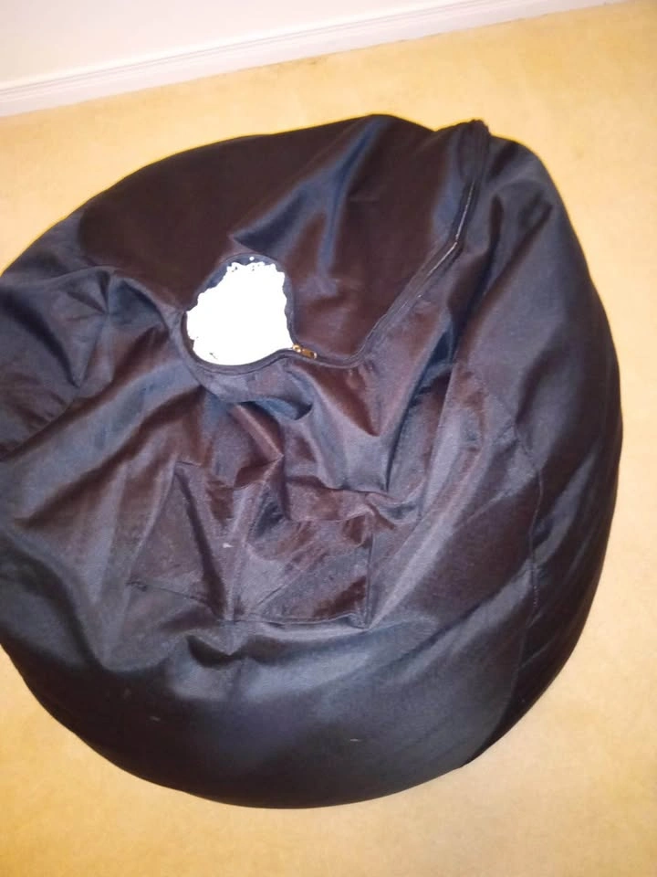 Large Bean Bag Chair - Filled with Foam Balls - photo 2