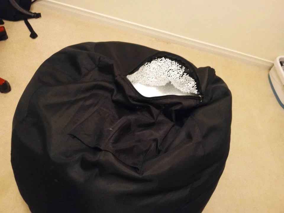 Large Bean Bag Chair - Filled with Foam Balls - photo 3