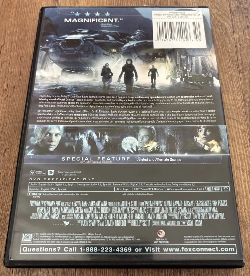 Prometheus DVD - photo 2