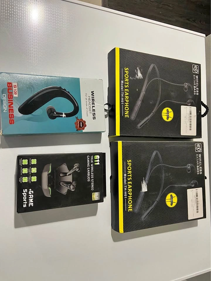 Wireless Audio Bundle - Headset, Earphones & Gaming Earbuds (New