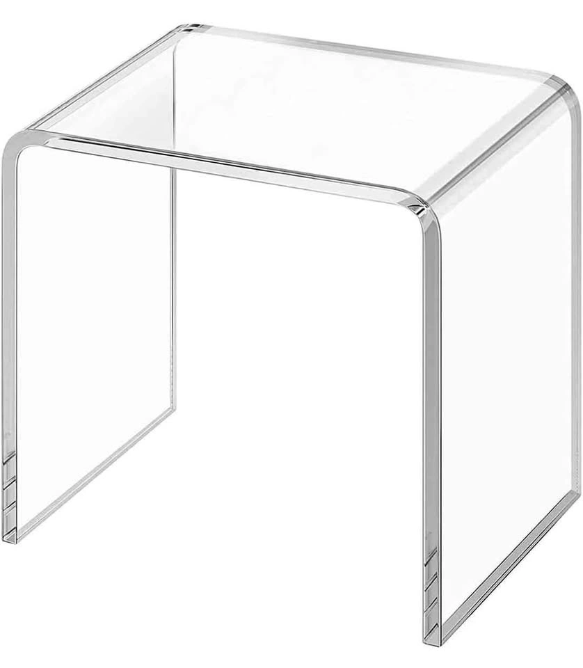 Clear Acrylic Stool / Side Table - Brand New