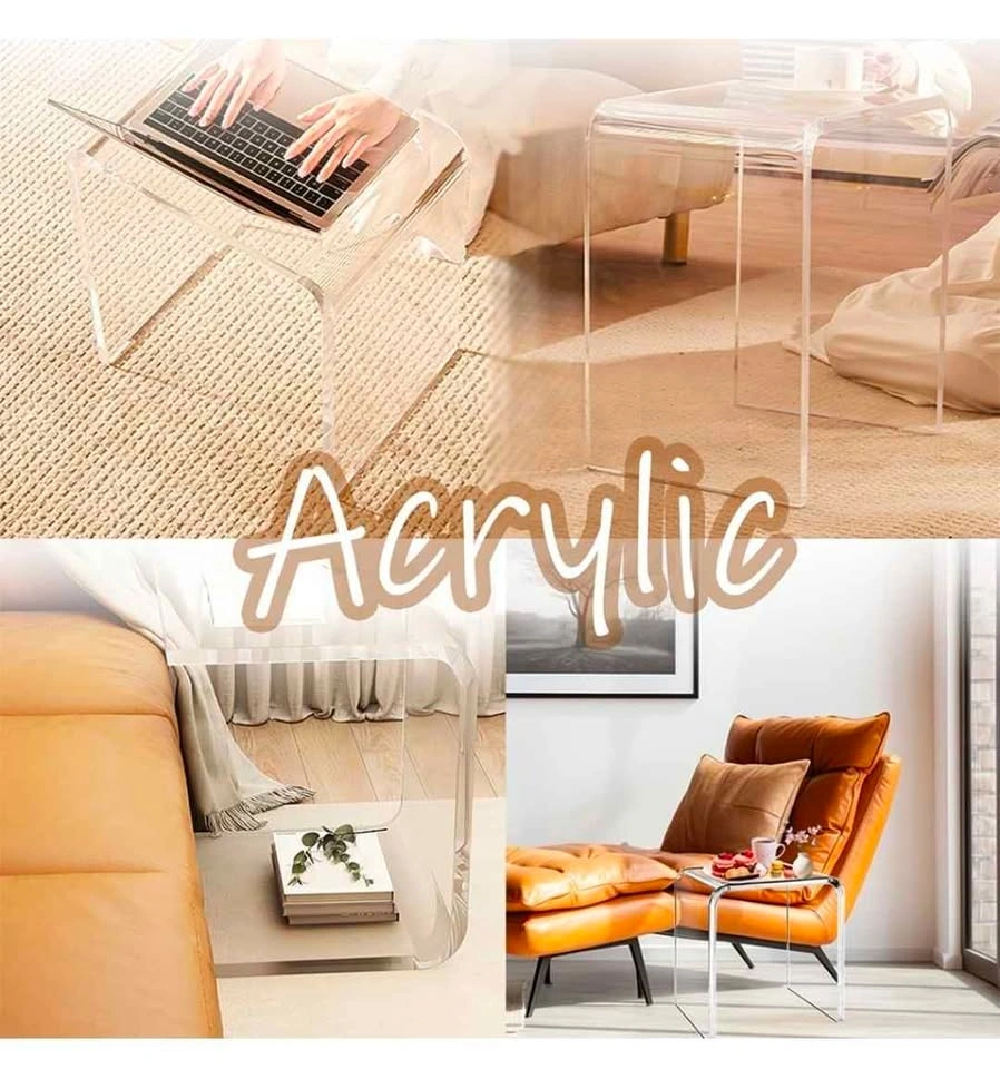 Clear Acrylic Stool / Side Table - Brand New - photo 4