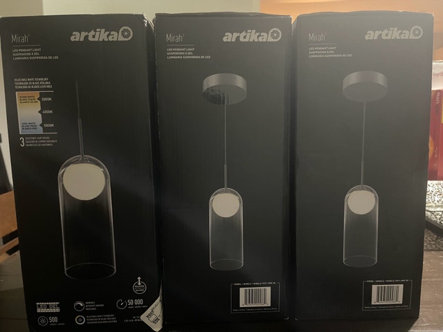 Artika Pendant Lights - BNIB