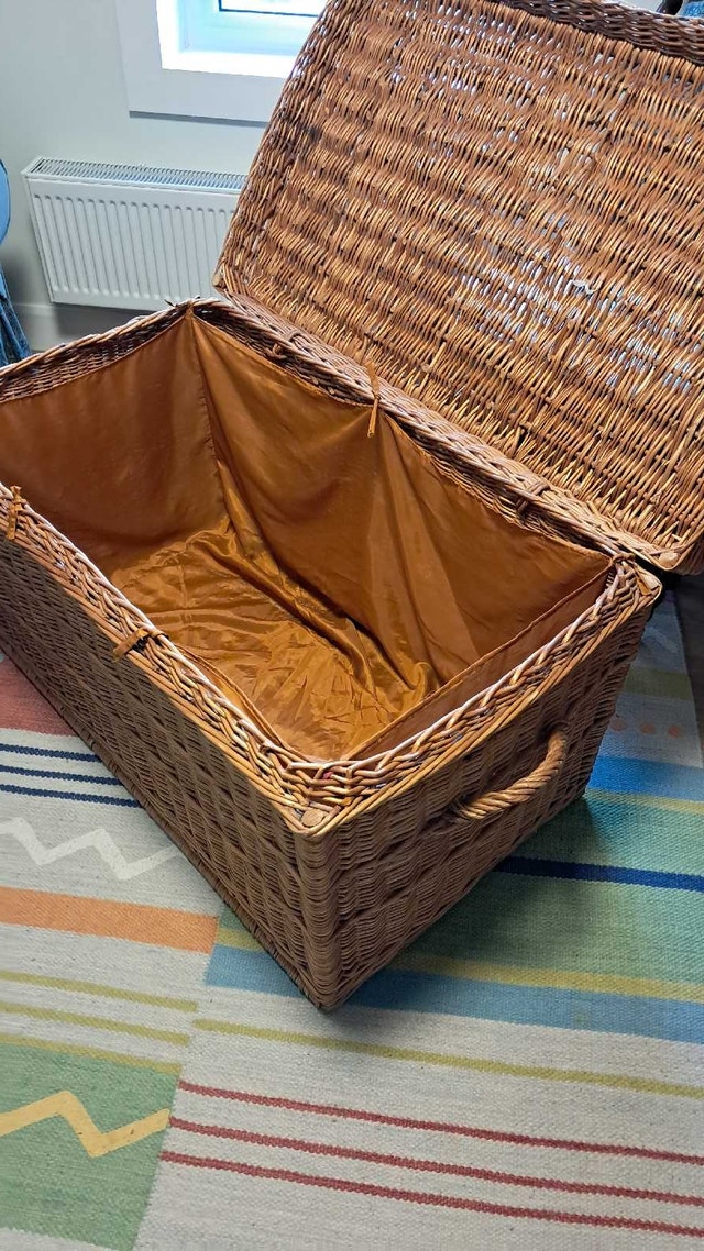 Large Wicker Basket Trunk - photo 3