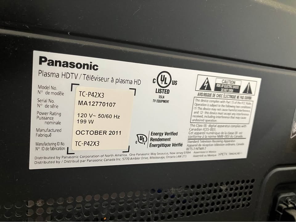 TV Panasonic 40” Plasma - photo 5