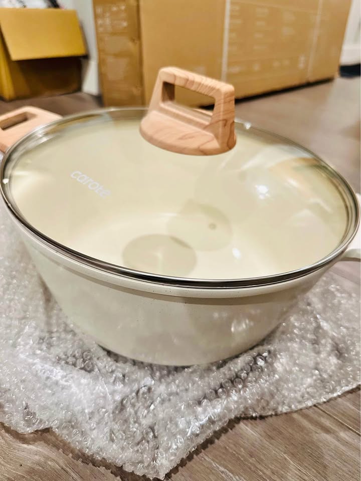 Non-stick Marble Ceramic Stock Pot