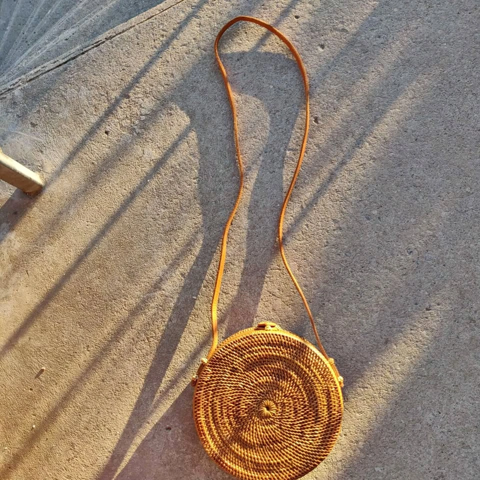 Rattan Woven Purse Bag