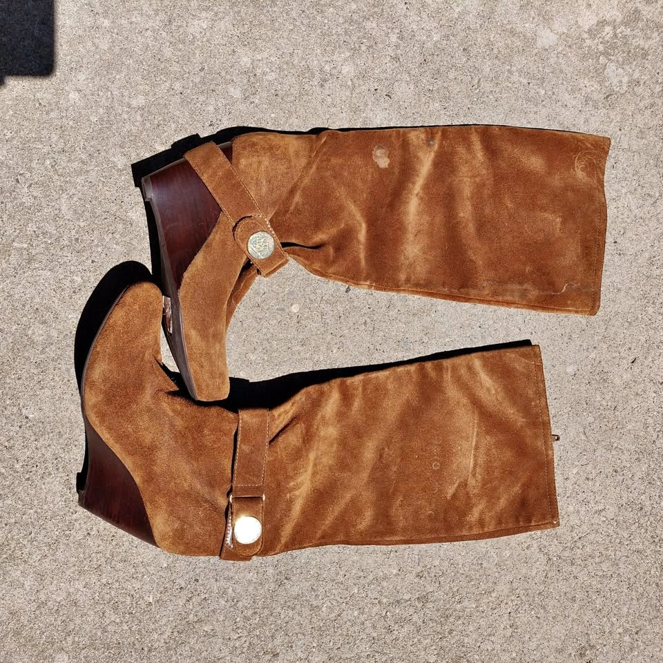 BCBG Brown Leather Boots