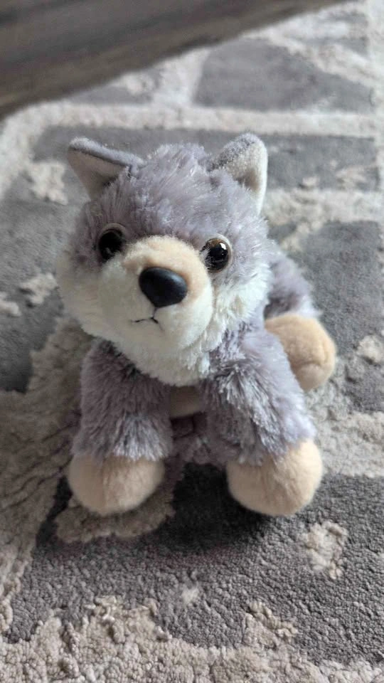 Aurora Husky Grey Wolf Plush Toy