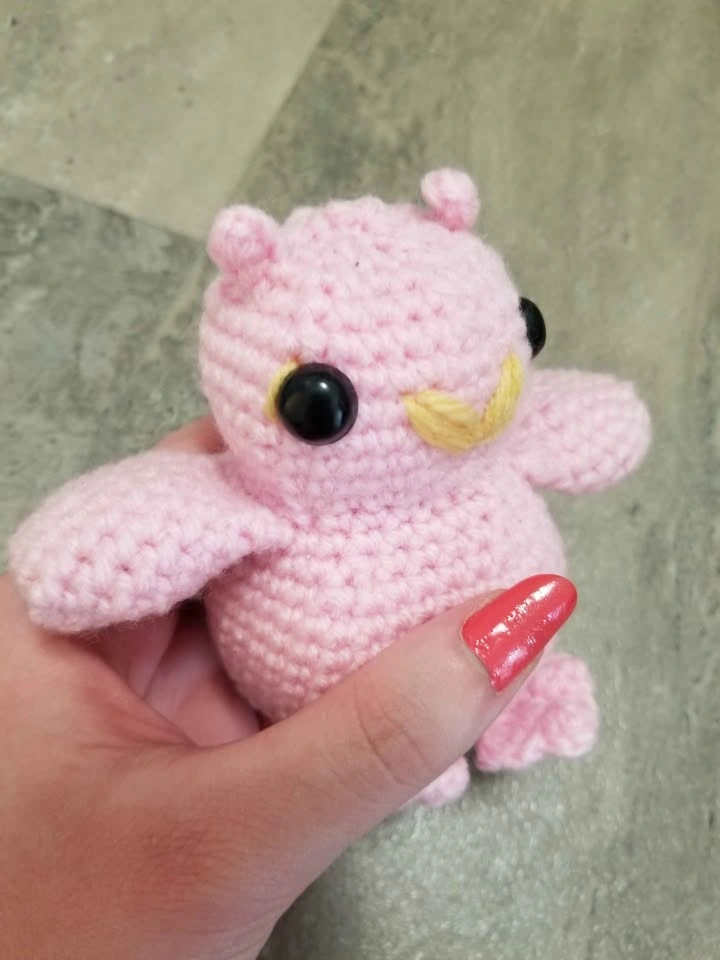 Crochet Cute Pink Owl Plush - photo 4