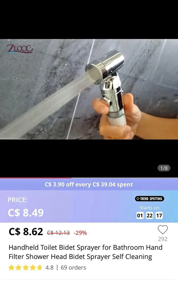 Handheld Toilet sprayer installation thumbnail