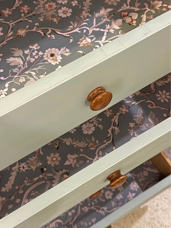 Refinished 6-Drawer Tallboy in Muted Sage Green - photo 4