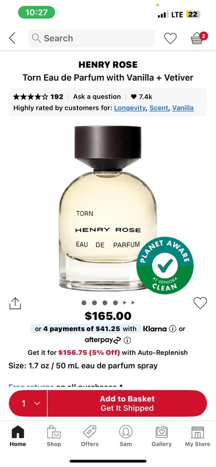 Henry Rose Torn 50ml EDP - photo 2
