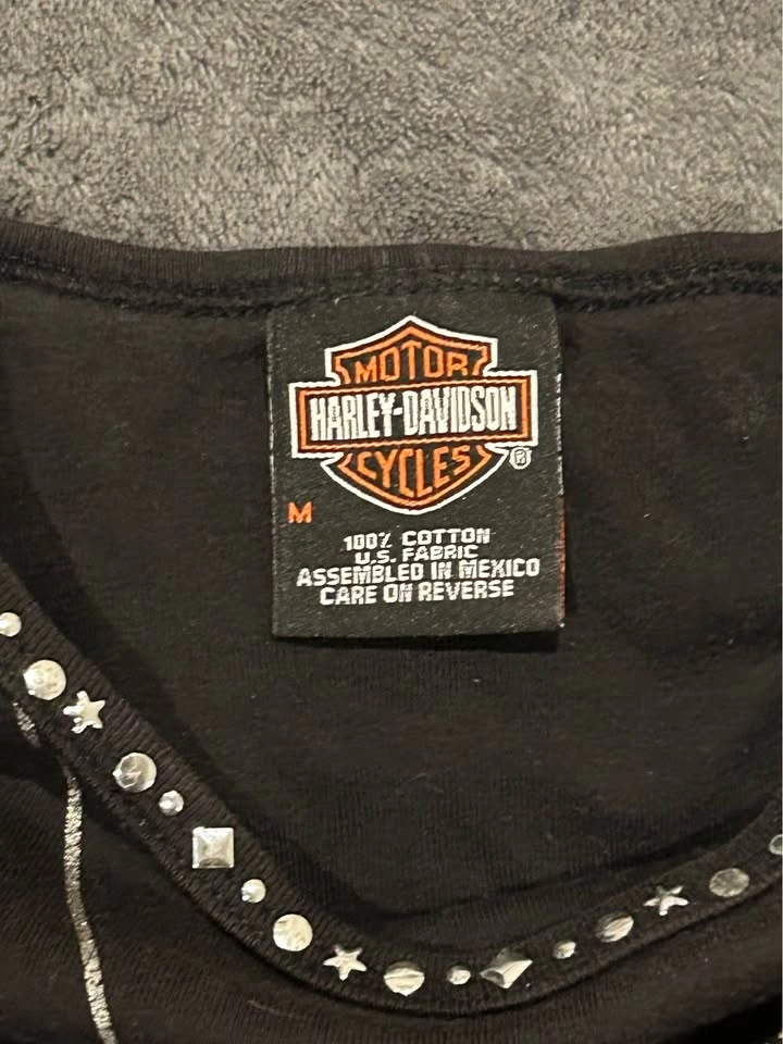 Harley Davidson Studded Top - Medium - photo 2