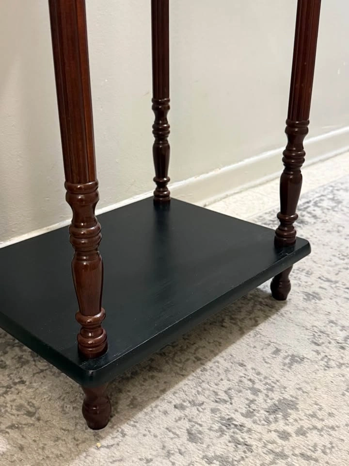 2 Tones End Table w Drawer and Shelf - photo 5