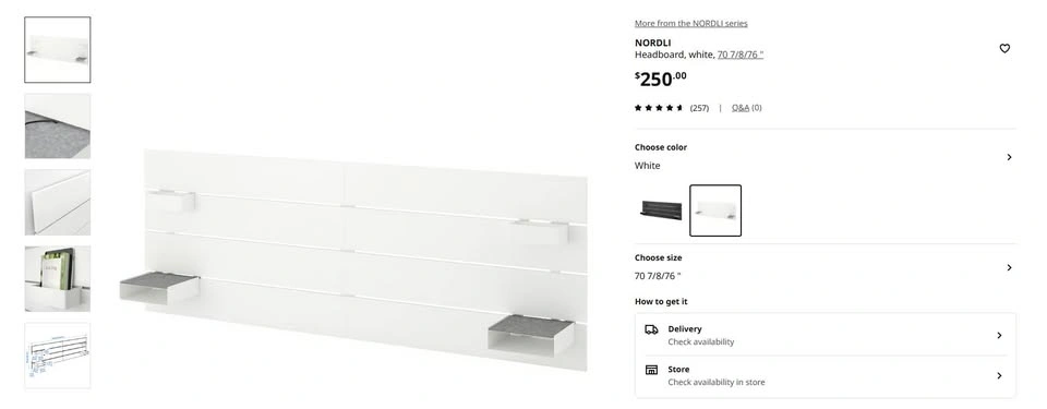 Ikea Nordli Headboard - photo 4