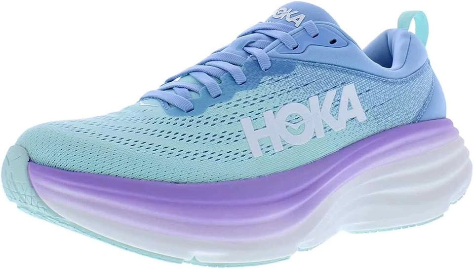 Hoka Women's Walking Shoe Trainers, 7.5 UK Airy Blue/Sunlit Ocea