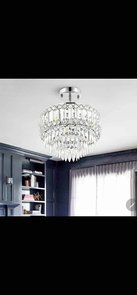 Everby 3-Light Crystal Chandelier