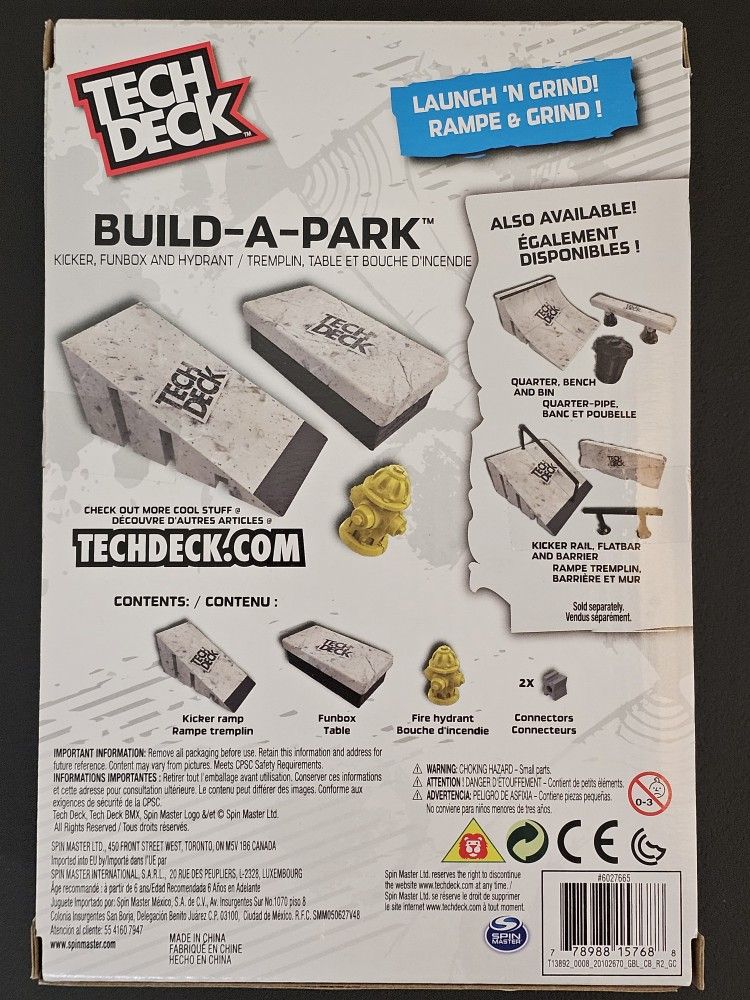 Tech Deck Build-A-Park Kicker, Funbox, Hydrant - photo 2