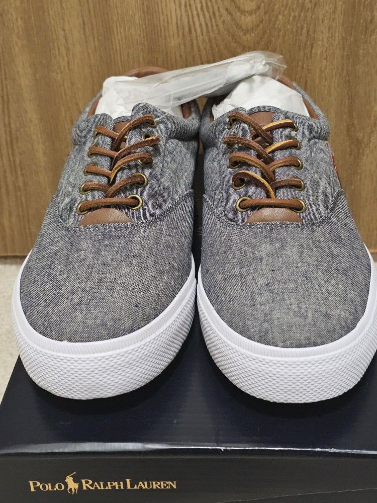 Polo Ralph Lauren Vaughn Shoes Gray, Red, White Size 10D - photo 5