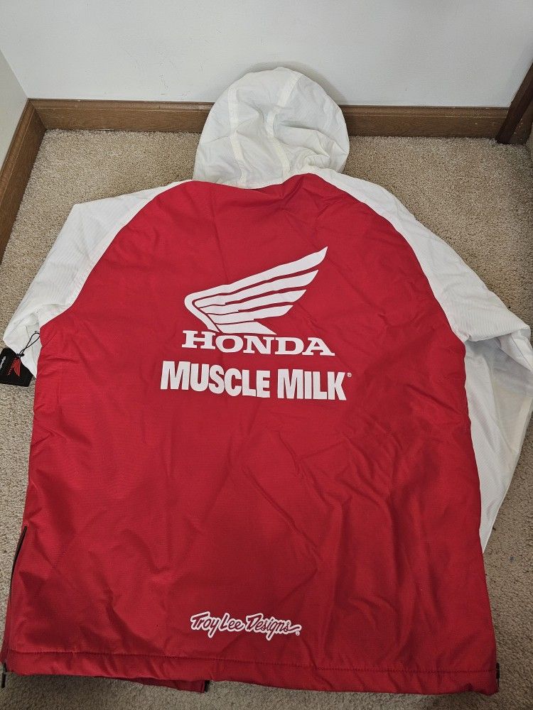 HONDA/MUSCLE MILK TEAM PARKA JACKET SIZE XL - photo 2