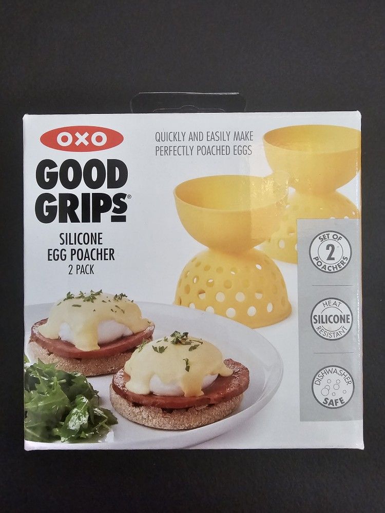 OXO GOOD GRIPS SILICONE EGG POACHER 2 PACK