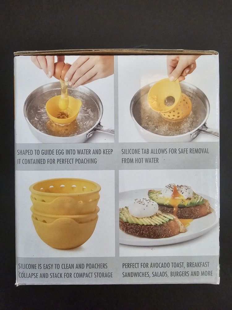 OXO GOOD GRIPS SILICONE EGG POACHER 2 PACK - photo 3
