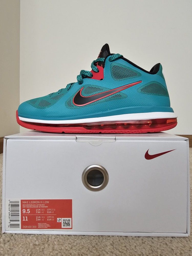 Nike Lebron IX Low Basketball Shoe DQ6400-300 Size 9.5