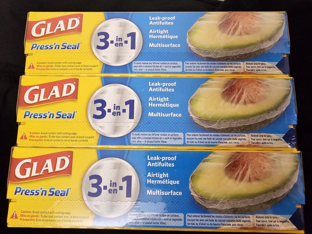 GLAD Press'n SEAL Multi-Purpose Sealing Wrap 3 Pack (420 Sq Ft) - photo 3