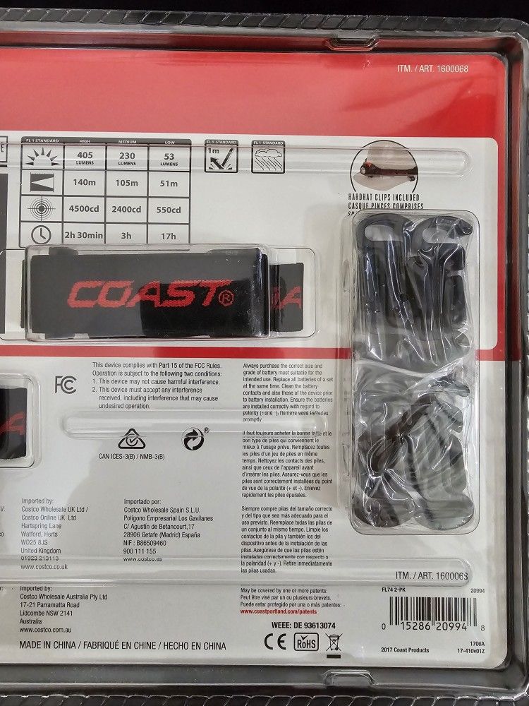 Coast 2pk Tri-color Focusing Headlamps 405 Lumens 140m Beam IPX4 - photo 5