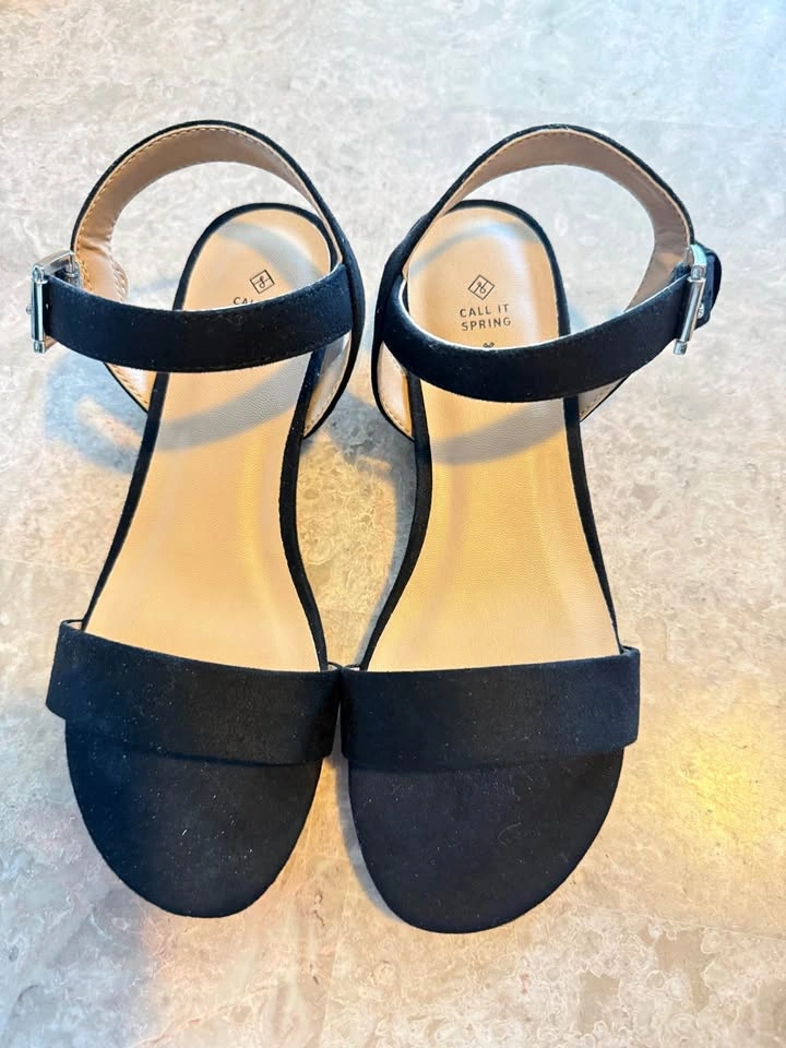 Call it Spring - Black Sandals Size 6
