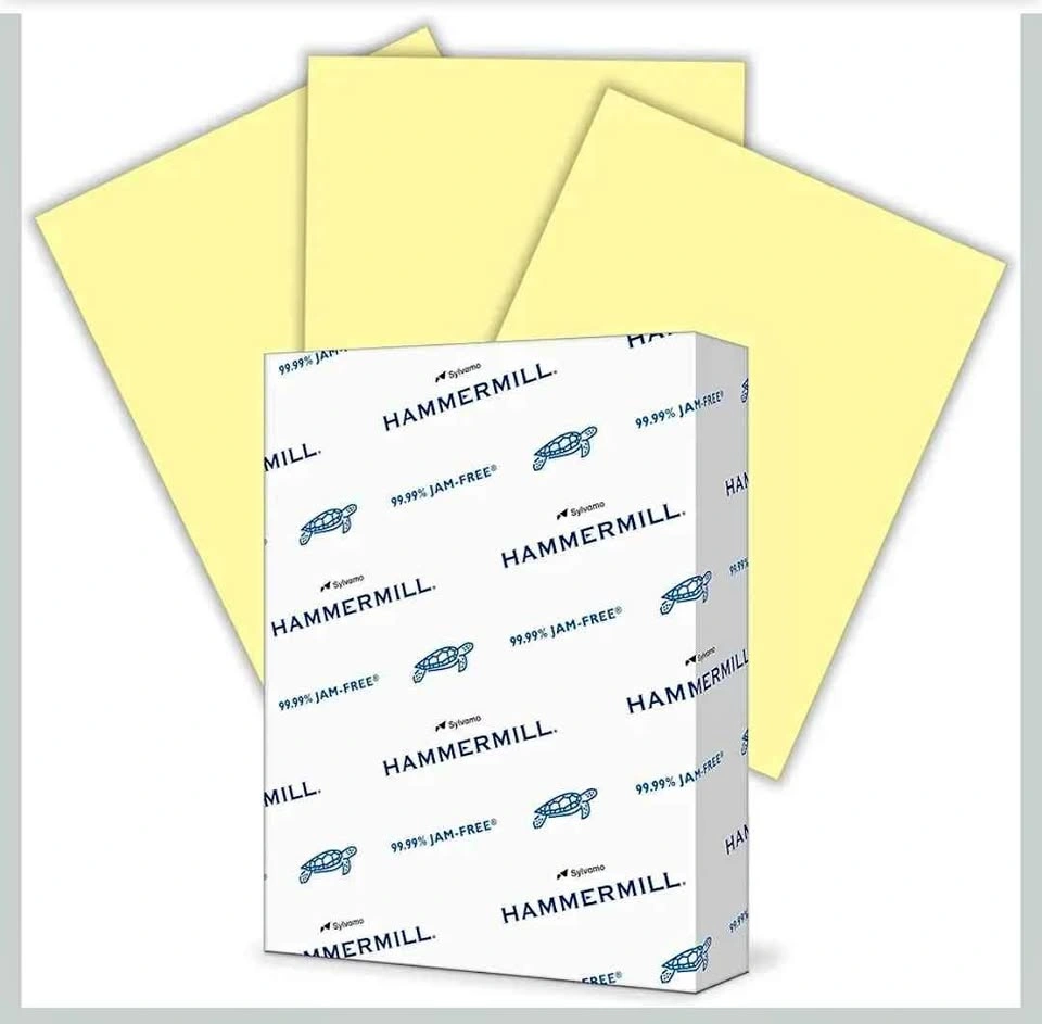 Hammermill Colored Paper - Canary, 8.5x11, 500 Sheets