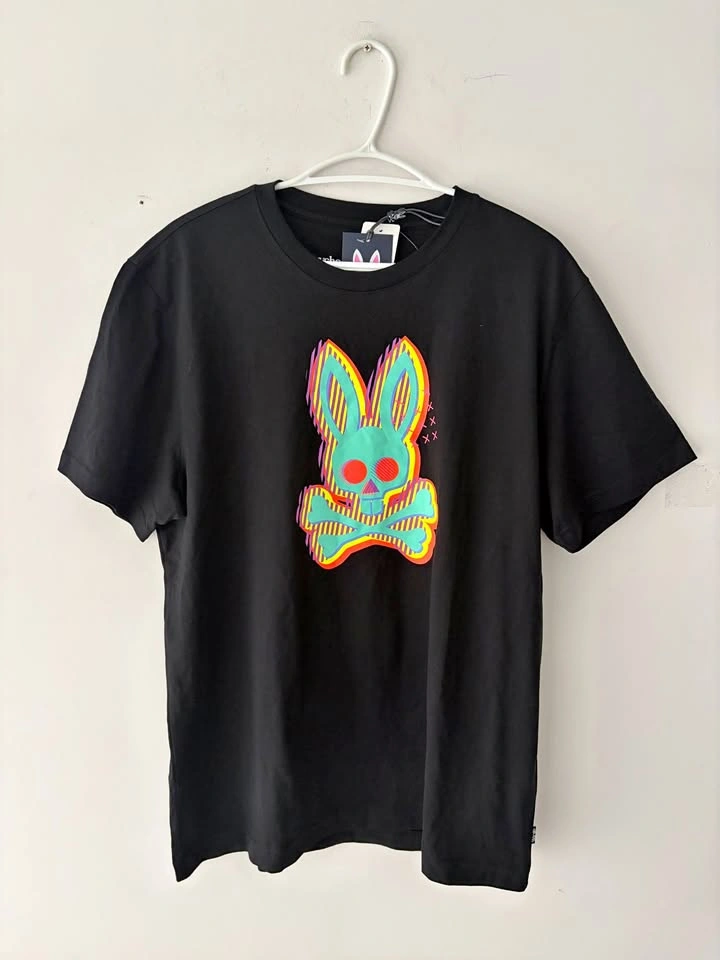 Psycho Bunny Ethan Deco Bunny Logo T-Shirt Size 6