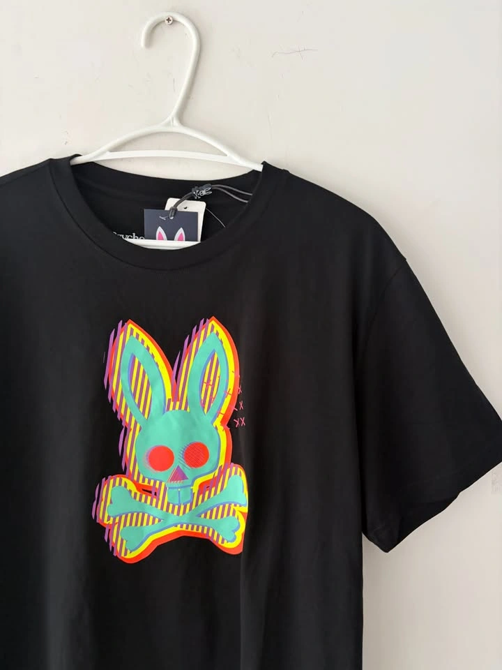 Psycho Bunny Ethan Deco Bunny Logo T-Shirt Size 6 - photo 2