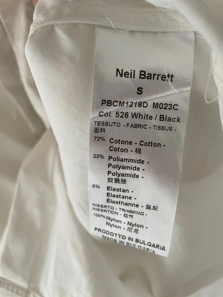 Neil Barrett Mens Button Up Loose Fit Shirt Size S - photo 4