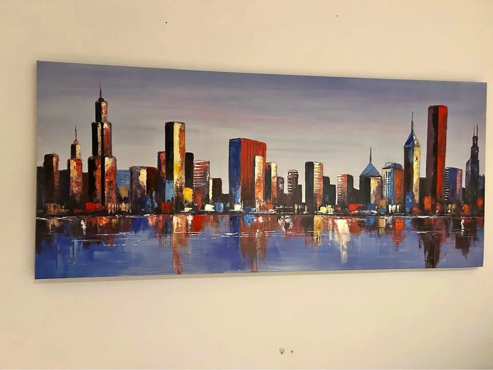 City Skyline Painting