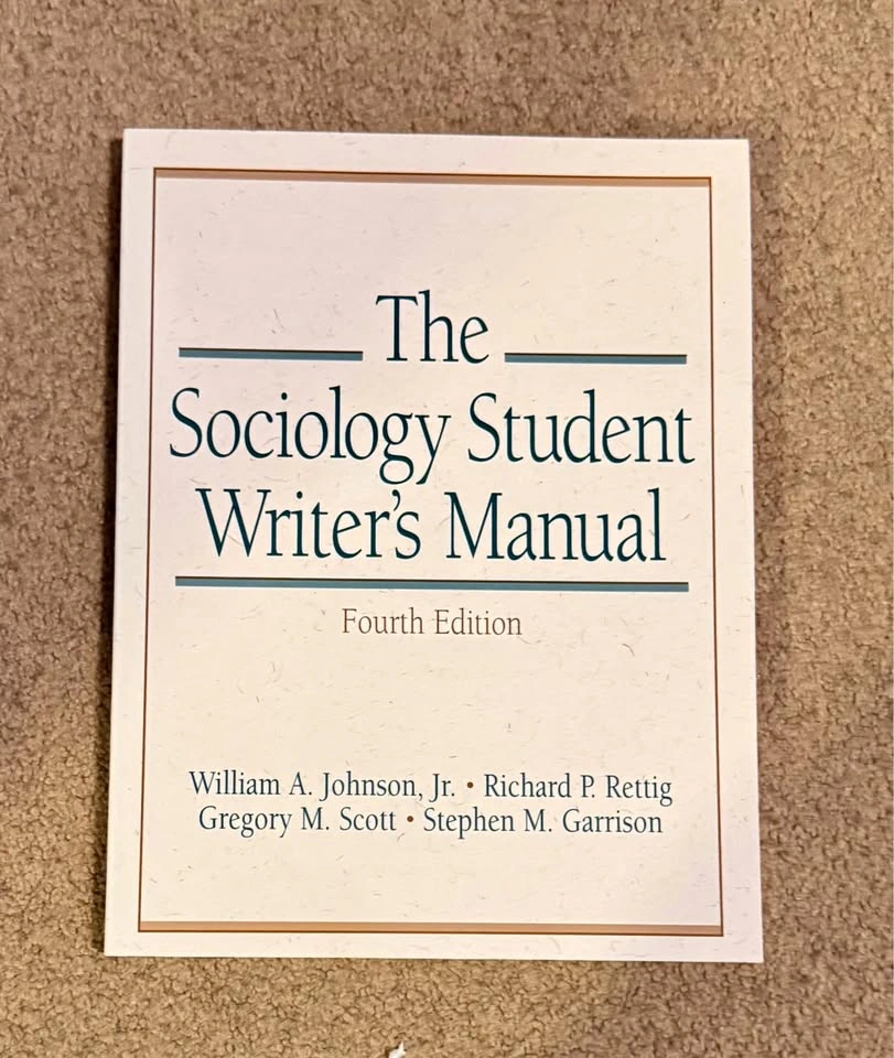 The Sociology Student Writer's Manual Fourth Edition