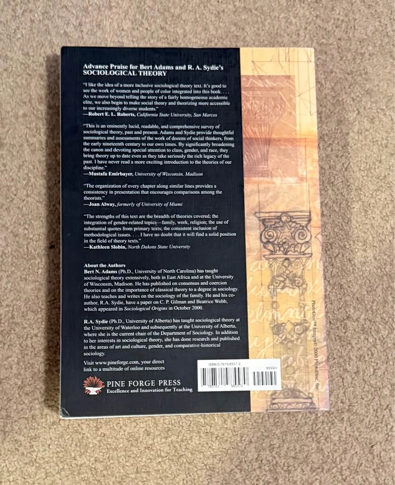 Sociological Theory by Bert N. Adams and R.A. Sydie - photo 2